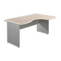 Logo Simmob bureau retour gauche rable l160 x p80 cm + paire de pied budget 397611