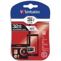 Logo Verbatim carte micro sdhc 32go premium class 10 44013 + redevance 318023