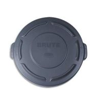 Logo Rubbermaid couvercle gris pour collecteur brut rond - diam�tre 50,5 cm, hauteur 4,6 cm 320500