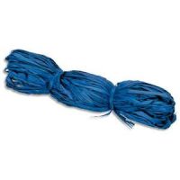 Logo Pw international bobine de 50g de raphia v�g�tal coloris bleu, longueur non standardis�e de 1 � 1,20 474128