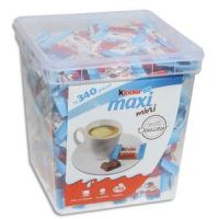 Logo Kinder bote de 340 chocolat au lait maxi mini caf douceur emballs individuellement 271725