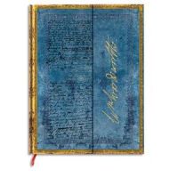 Logo Paperblanks carnet les manuscrits estamps lettre wordsworth daffodils ultra 18x23cm 144 pges lign 313883