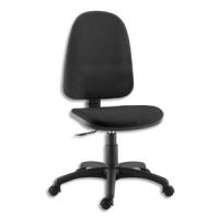 Logo Si�ge togo dossier et assise en tissu noirs, � contact permanent, pi�tement nylon, sans accoudoirs 315290