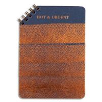 Logo Papette carnet spirale 45 hot copper, carte rose 250g, 50 pages rose clair lignes 110g. 10,5x14,8c 385723