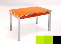 Logo Table mensa ext 100x60 - plateau vert - pieds noir - ceinture en bois laque vert 2035_vert_noir_bl-vert
