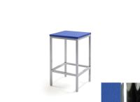 Logo Tabouret iris 63 - assise en vinyltech bleu de france - pieds chrome 2731_vt-bleu-de-france_chrome