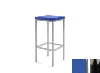 Logo Tabouret iris 77 - assise en vinyltech bleu de france - pieds chrome 2732_vt-bleu-de-france_chrome