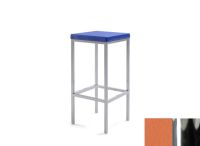 Logo Tabouret iris 77 - assise en vinyltech marron brique - pieds chrome 2732_vt-marron-brique_chrome
