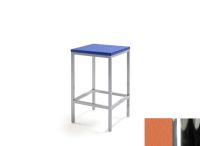 Logo Tabouret iris 63 - assise en vinyltech marron brique - pieds chrome 2731_vt-marron-brique_chrome