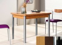 Logo Table hercule 130x80 - plateau  - pieds chrome - ceinture codenontrouve_-wengue 1999__chrome_codenontrouve_-wengue