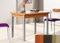 Logo Table hercule 100x60 - plateau cerisier - pieds inox - ceinture codenontrouve_- 1986_cerisier_inox_codenontrouve_-