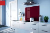 Logo Luisina - fonds de hotte en verre - fond de hotte luisigloss 900 x 700 mm coloris rouge zccv9070143