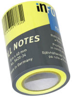Logo Info notes note repositionnable roll notes, 1 rouleau, jaune 80000135