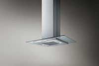 Logo Elica - flat glass plus island - hotte en lot elica flat glass plus island 90x60 cm coloris inox et prf0097369