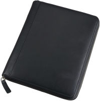 Logo Alassio organiseur ipad, cuir v�ritable, bloc inclus, noir 5317522