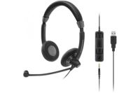 Logo Sennheiser sc 75 usb ms microcasque usb/jack 3.5mm, binaural 450236