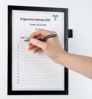 Logo Durable cadre magn�tique 'duraframe note', a5, argent 9499423