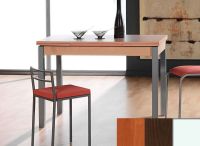 Logo Table mensa ext 120x80 - plateau cerisier - pieds blanc - ceinture codenontrouve_-wengue 3461_cerisier_blanc_codenontrouve_-weng