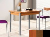 Logo Table hercule 130x80 - plateau cerisier - pieds noir - ceinture codenontrouve_-noyer 1999_cerisier_noir_codenontrouve_-noyer