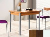 Logo Table hercule 120x70 - plateau noyer - pieds blanc - ceinture codenontrouve_-wengue 1995_noyer_blanc_codenontrouve_-wengue