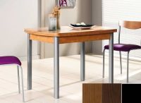 Logo Table hercule 100x60 - plateau noyer - pieds noir - ceinture codenontrouve_-wengue 1986_noyer_noir_codenontrouve_-wengue