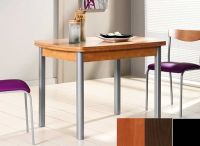 Logo Table hercule 110x70 - plateau cerisier - pieds noir - ceinture codenontrouve_-wengue 1990_cerisier_noir_codenontrouve_-wengue