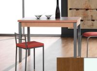 Logo Table mensa ext 110x70 - plateau noyer - pieds blanc - ceinture codenontrouve_-noyer 2039_noyer_blanc_codenontrouve_-noyer