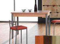 Logo Table mensa ext 110x70 - plateau cerisier - pieds inox - ceinture codenontrouve_-wengue 2039_cerisier_inox_codenontrouve_-wengue