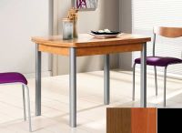 Logo Table hercule 110x70 - plateau noyer - pieds noir - ceinture codenontrouve_-cerisier 1990_noyer_noir_codenontrouve_-cerisier