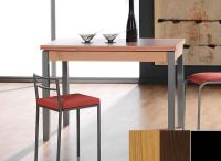 Logo Table mensa ext 110x70 - plateau  - pieds noir - ceinture codenontrouve_-wengue 2039__noir_codenontrouve_-wengue