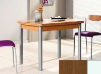 Logo Table hercule 110x70 - plateau noyer - pieds blanc - ceinture codenontrouve_-noyer 1990_noyer_blanc_codenontrouve_-noyer