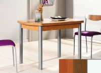 Logo Table hercule 110x70 - plateau cerisier - pieds blanc - ceinture codenontrouve_-noyer 1990_cerisier_blanc_codenontrouve_-noyer