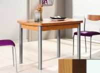 Logo Table hercule 130x80 - plateau  - pieds blanc - ceinture codenontrouve_-wengue 1999__blanc_codenontrouve_-wengue