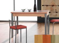 Logo Table mensa ext 100x60 - plateau  - pieds inox - ceinture codenontrouve_-cerisier 2034__inox_codenontrouve_-cerisier