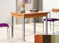 Logo Table hercule 110x70 - plateau cerisier - pieds inox - ceinture codenontrouve_-wengue 1990_cerisier_inox_codenontrouve_-wengue