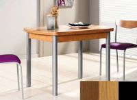 Logo Table hercule 120x70 - plateau noyer - pieds noir - ceinture codenontrouve_- 1995_noyer_noir_codenontrouve_-