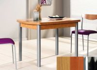 Logo Table hercule 130x80 - plateau  - pieds chrome - ceinture codenontrouve_-cerisier 1999__chrome_codenontrouve_-cerisier