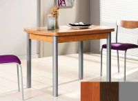 Logo Table hercule 130x80 - plateau cerisier - pieds argent - ceinture codenontrouve_-wengue 1999_cerisier_argent_codenontrouve_-weng