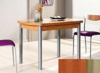 Logo Table hercule 100x60 - plateau cerisier - pieds inox - ceinture codenontrouve_-cerisier 1986_cerisier_inox_codenontrouve_-cerisi