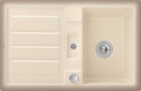 Logo Villeroy & boch - flavia - evier � encastrer villeroy & boch 1 bac, 1 �gouttoir coloris cappuccino ev3306 02 i2