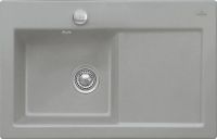 Logo Villeroy & boch - subway flat - evier � fleur villeroy & boch 1 bac, 1 �gouttoir coloris fossil ev6772 2f kd