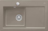 Logo Villeroy & boch - subway flat - evier � fleur villeroy & boch 1 bac, 1 �gouttoir coloris timber ev6772 2f tr