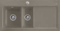 Logo Villeroy & boch - subway xr - evier � encastrer villeroy & boch 1 bac, 1 vide-sauce coloris timber ev6720 02 tr
