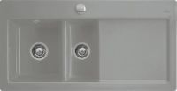 Logo Villeroy & boch - subway xr - evier � encastrer villeroy & boch 1 bac, 1 vide-sauce coloris fossil ev6720 02 kd
