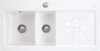 Logo Villeroy & boch - subway xr - evier � encastrer villeroy & boch 1 bac, 1 vide-sauce coloris la rose  ev6720 02 kw