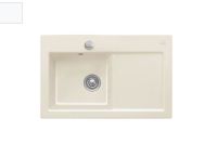 Logo Villeroy & boch - subway flat - evier � fleur villeroy & boch 1 bac, 1 �gouttoir coloris snow white ev6772 2f kg