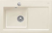 Logo Villeroy & boch - subway flat - evier � fleur villeroy & boch 1 bac, 1 �gouttoir coloris cr�me ev6772 2f kr