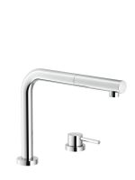Logo Luisina - mitigeur de cuisine luisina, bec escamotable chrom� et douchette extractible monojet rc93500/br 015