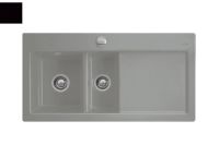 Logo Villeroy & boch - subway xr - evier � encastrer villeroy & boch 1 bac, 1 vide-sauce coloris glossy b ev6720 02 s0