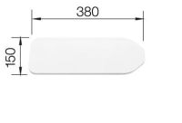 Logo Planche � d�couper en grande qualit� plastique blanc classic 6s silacron�/silgranit�, plastique 508942